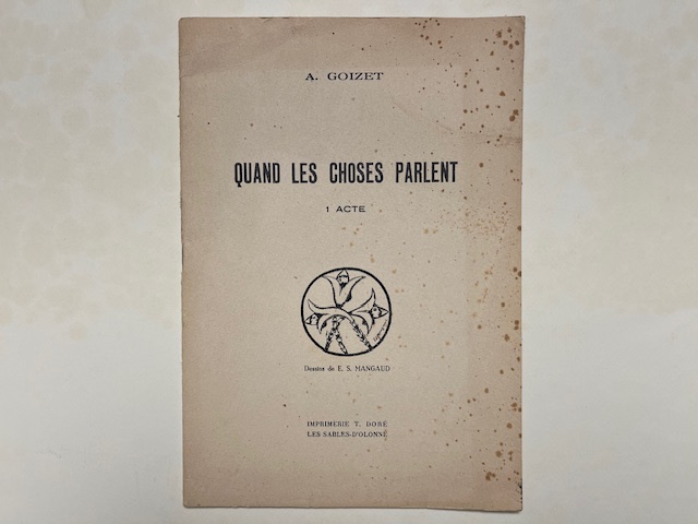 Quand les choses parlent. 1 acte